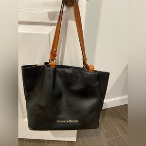 Dooney & Bourke Black Large Leather Bag 10” x 14”